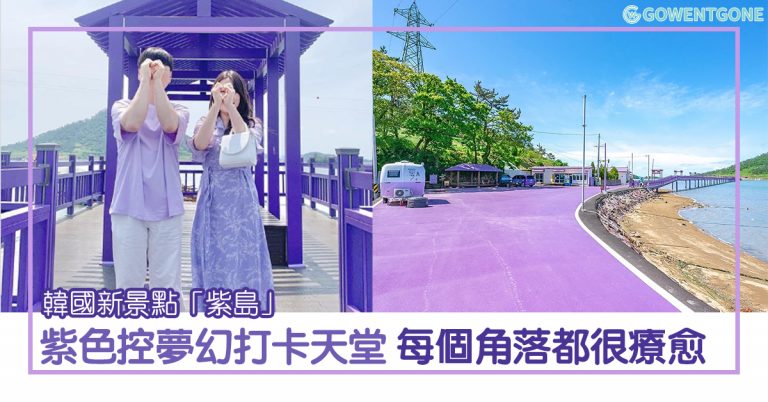 韓國新景點「紫島」| 四處都是夢幻紫色，宛如進入童話世界，四萬株薰衣草花田及紫色植物，歡迎來到浪漫與療癒的紫色國度！